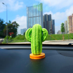 Crochet Car Dashboard Decor- Cactus