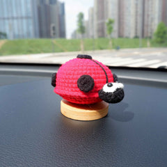 Crochet Car Dashboard Decor- Ladybug