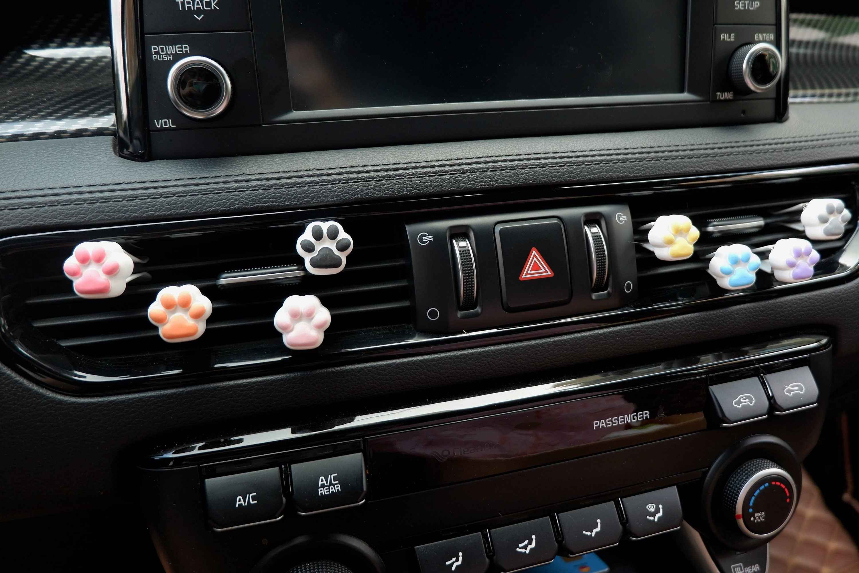 8Pcs/4pcs Car Air Freshener Vent Clips- Kawaii Mini Cat Paw