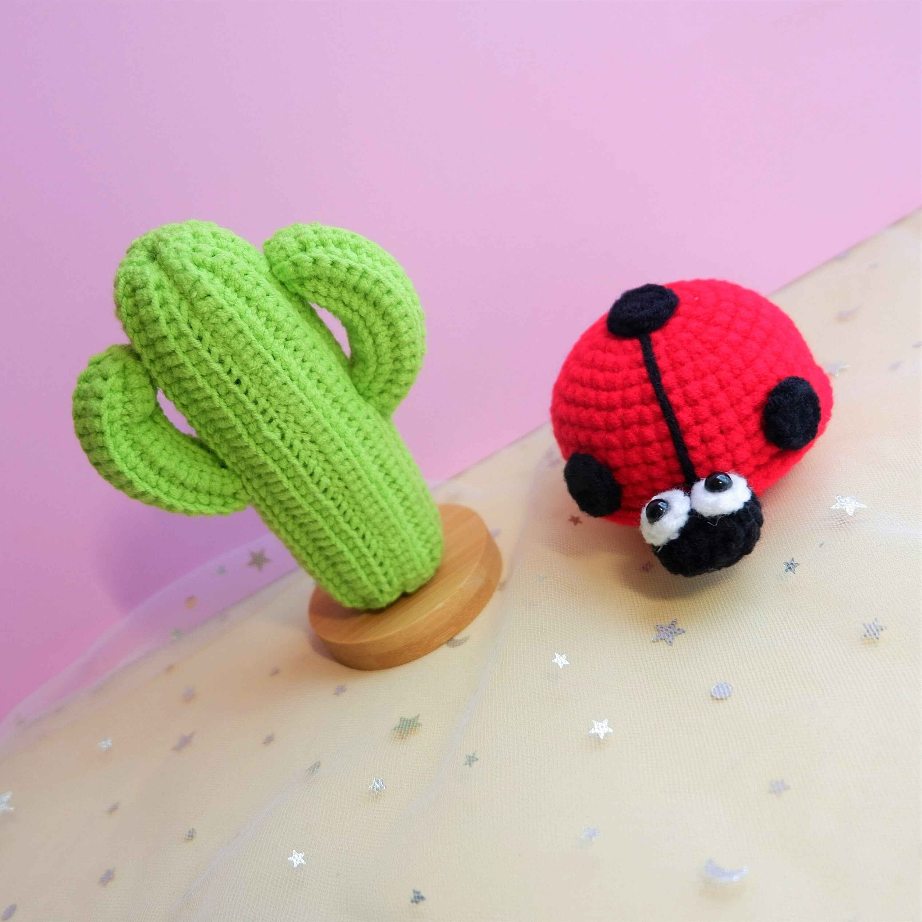 Crochet Car Dashboard Decor- Cactus
