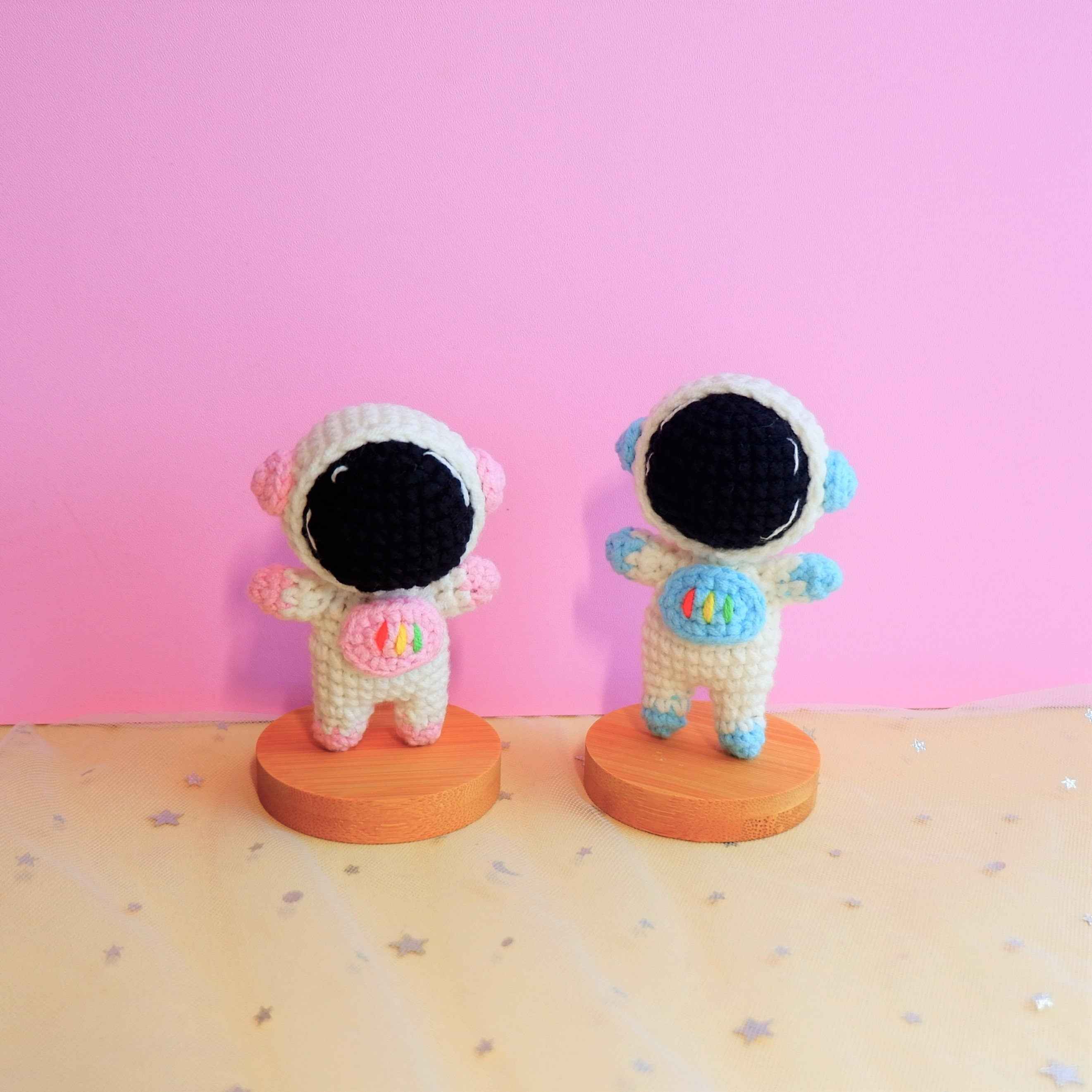 Crochet Car Dashboard Decor- Astronauts