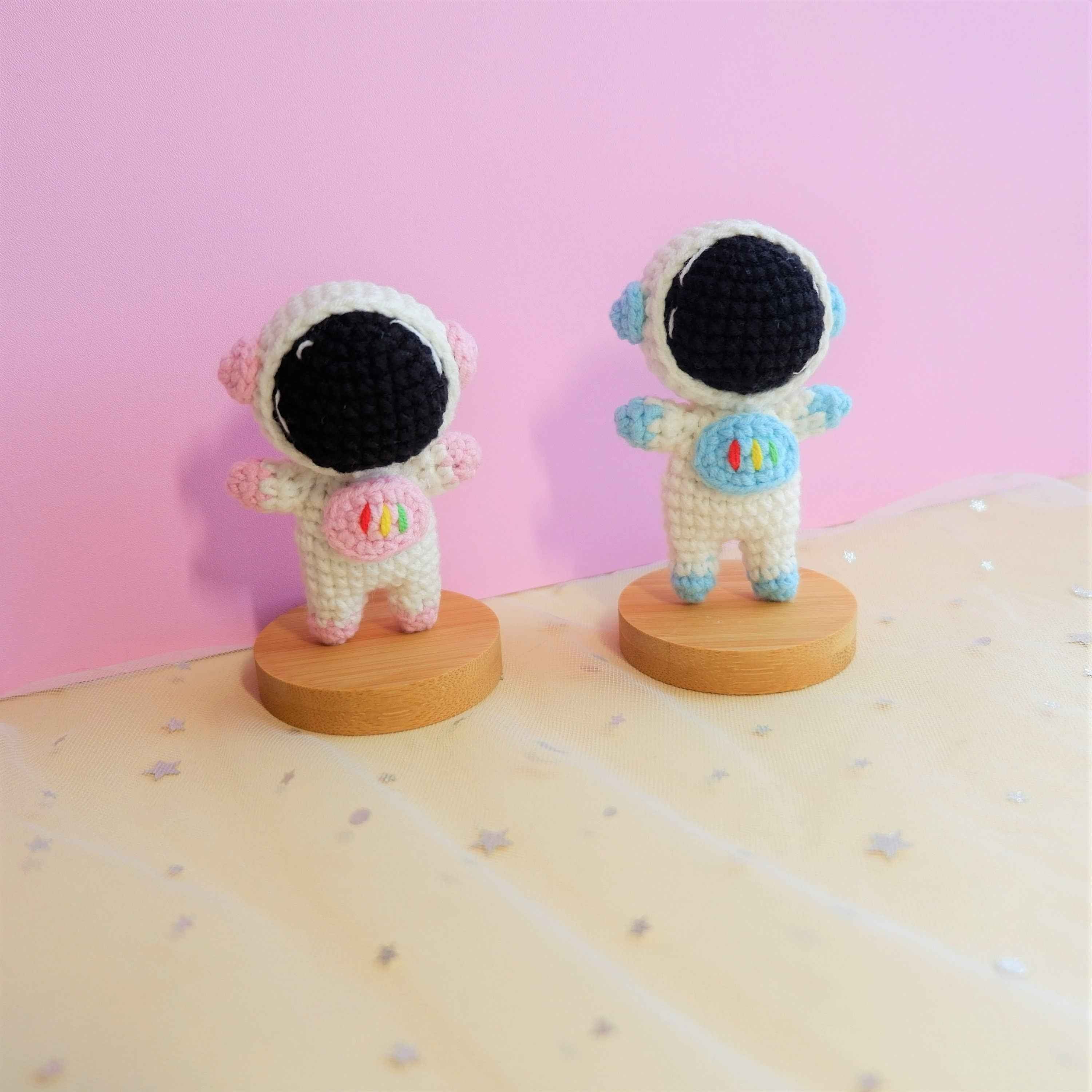 Crochet Car Dashboard Decor- Astronauts