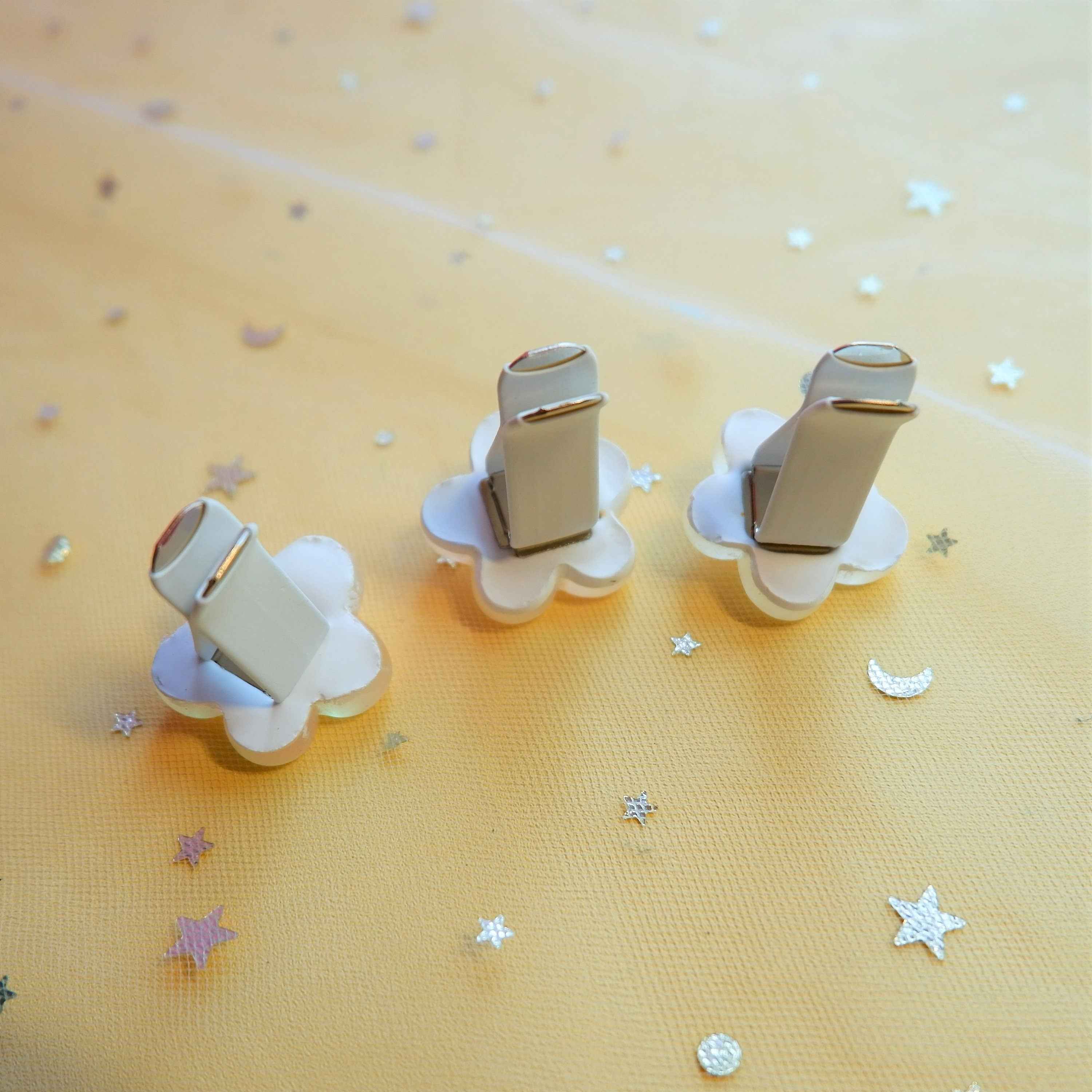 6Pcs Car Air Freshener Vent Clips- Laser Rainbow Daisy