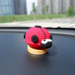 Crochet Car Dashboard Decor- Ladybug