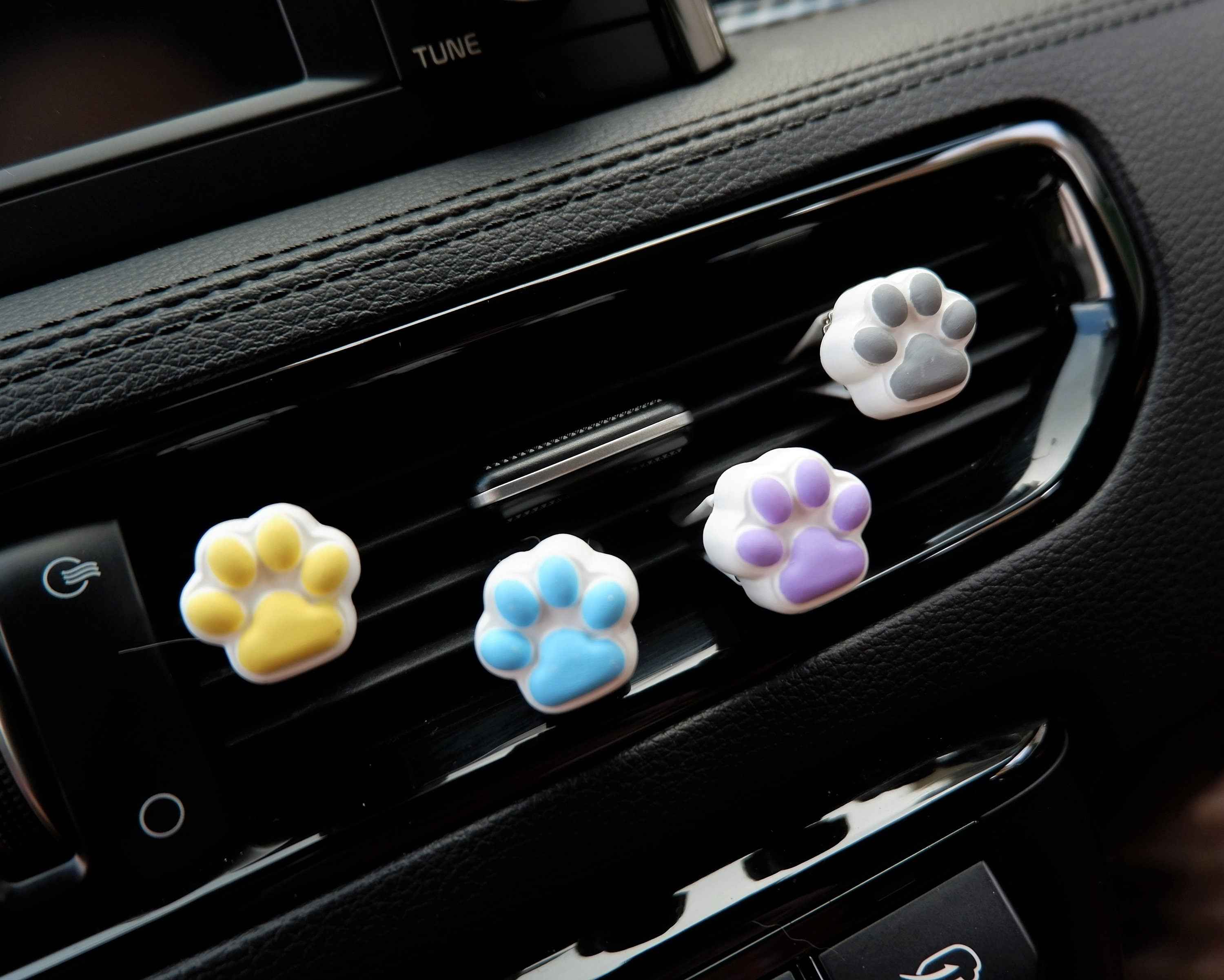 8Pcs/4pcs Car Air Freshener Vent Clips- Kawaii Mini Cat Paw