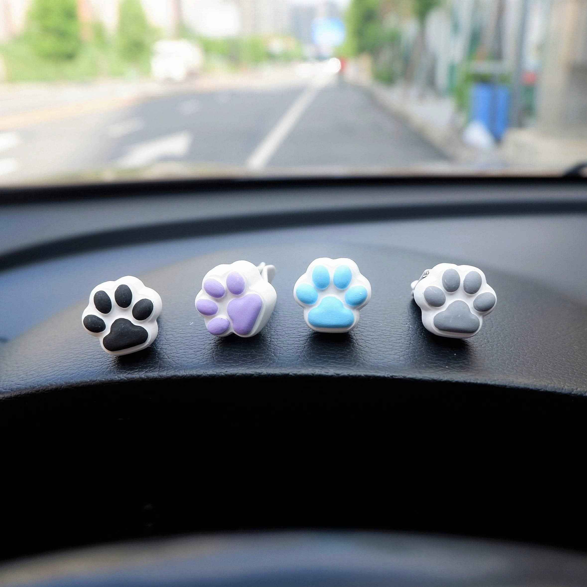 8Pcs/4pcs Car Air Freshener Vent Clips- Kawaii Mini Cat Paw