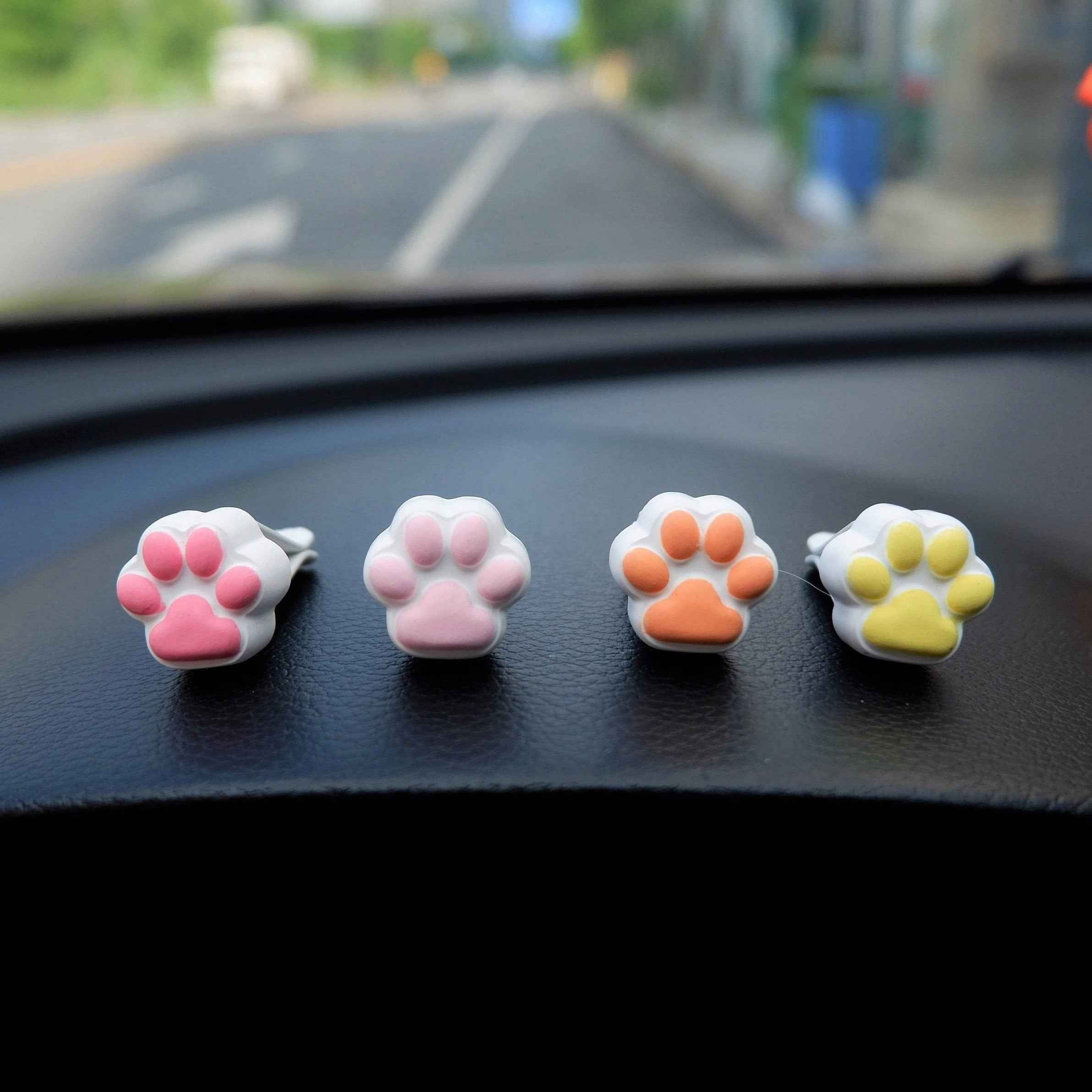 8Pcs/4pcs Car Air Freshener Vent Clips- Kawaii Mini Cat Paw