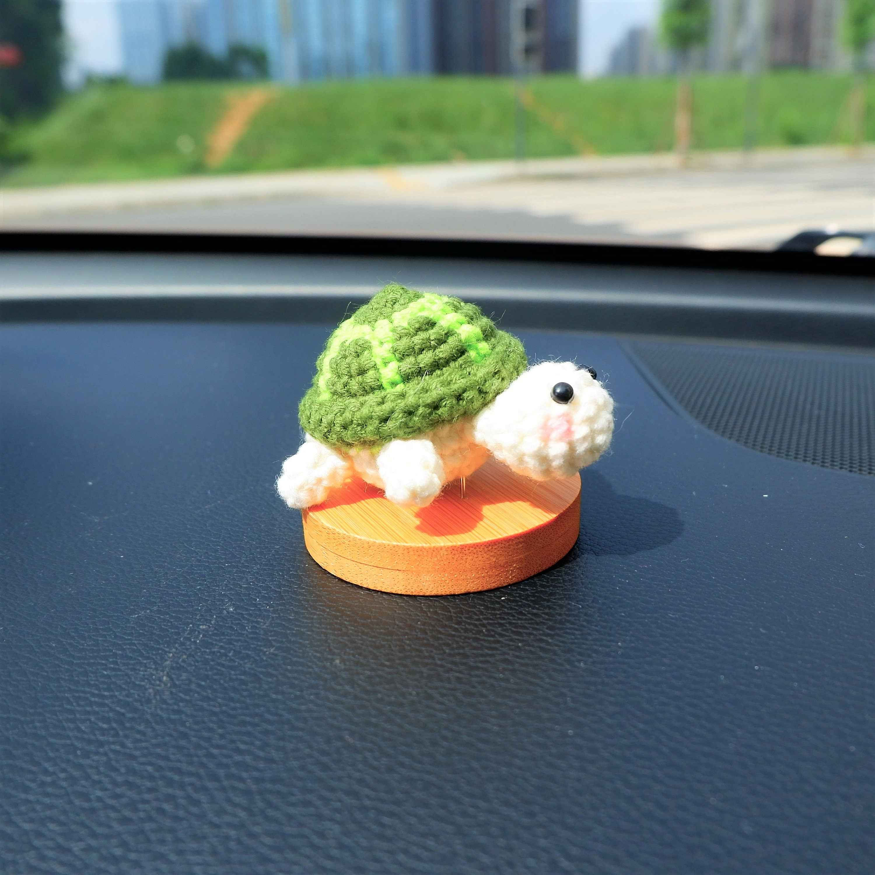Crochet Car Dashboard Decor- Mini Sea Turtle