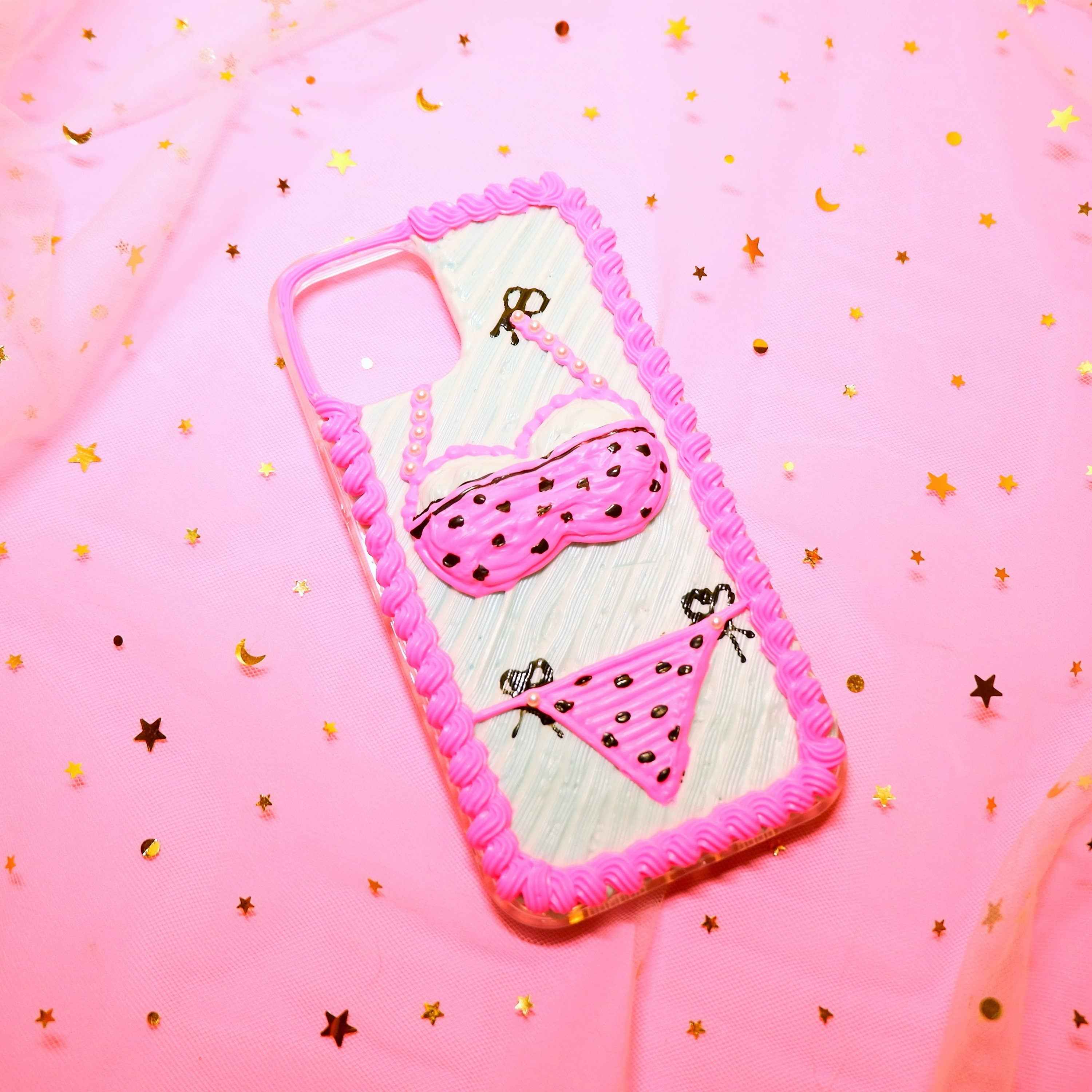 Custom Decoden Phone Case Pink Bikini