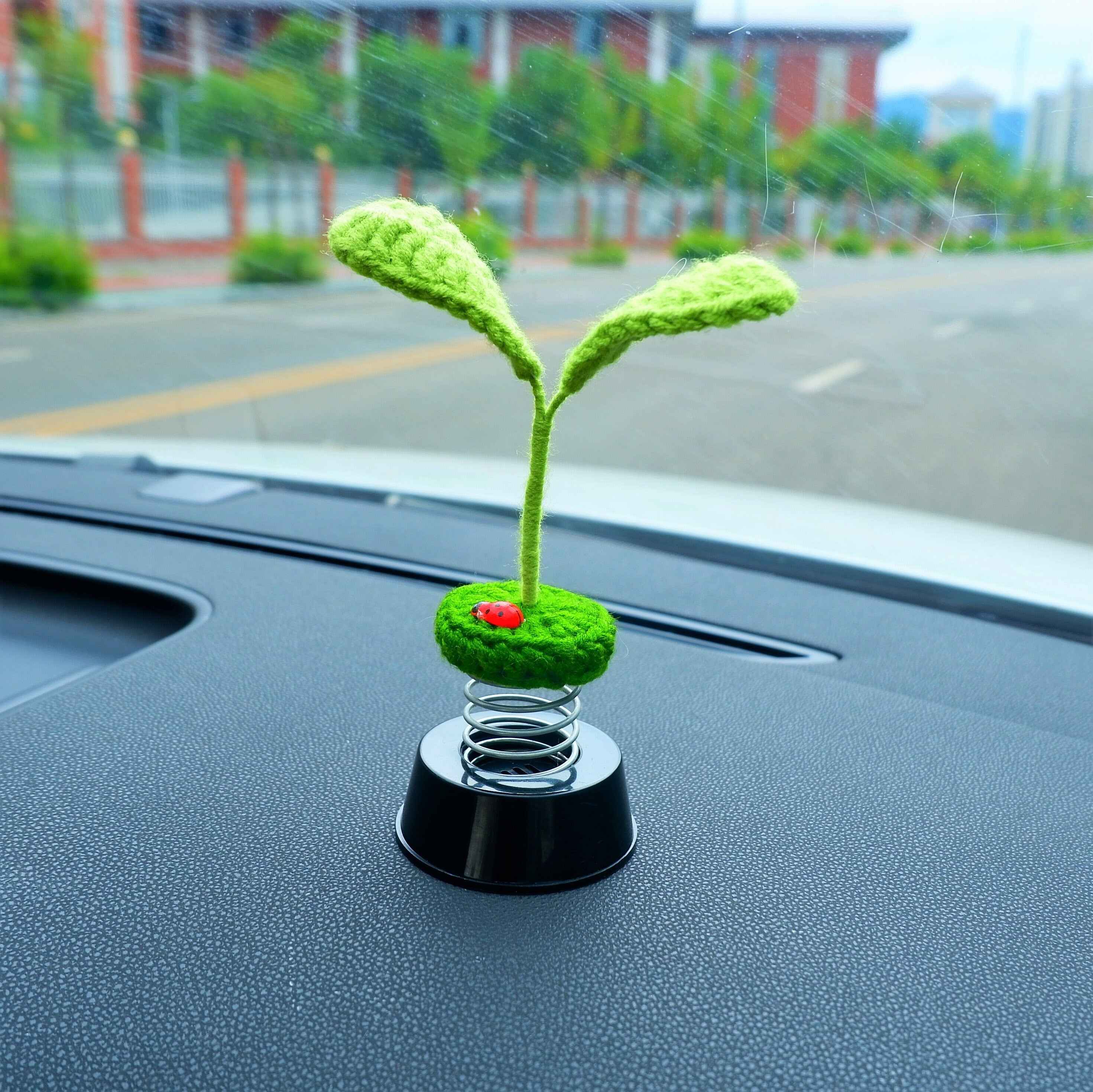 Crochet Car Dashboard Decor- Little Sprout