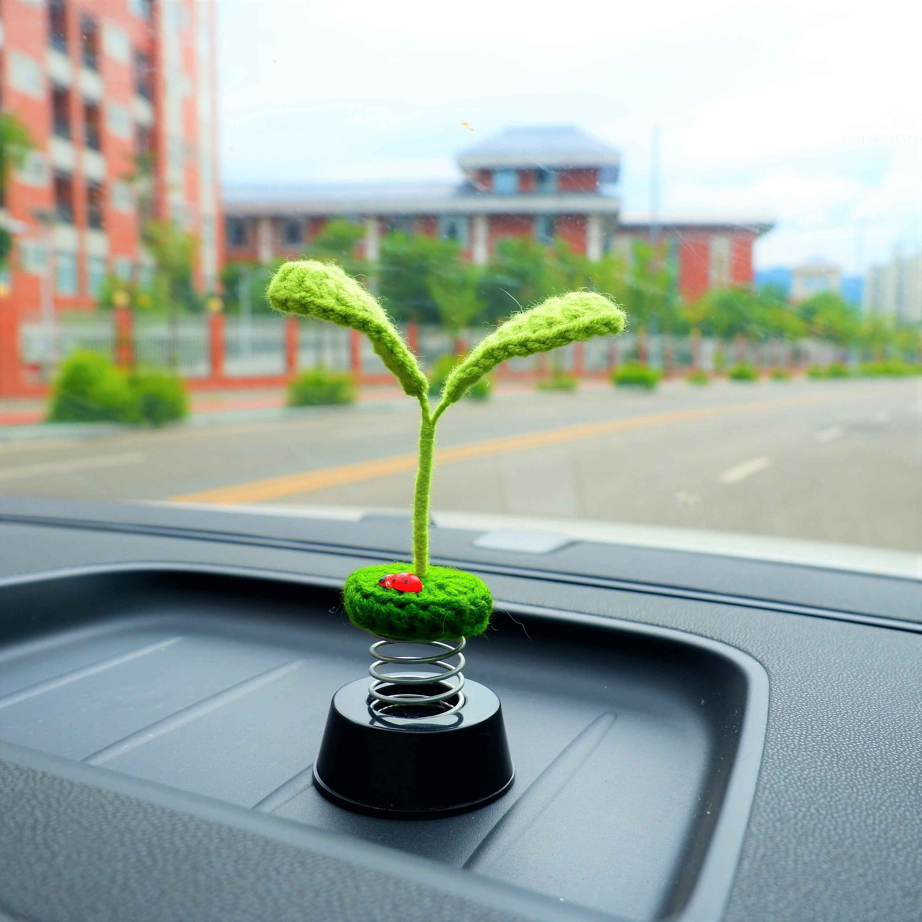 Crochet Car Dashboard Decor- Little Sprout