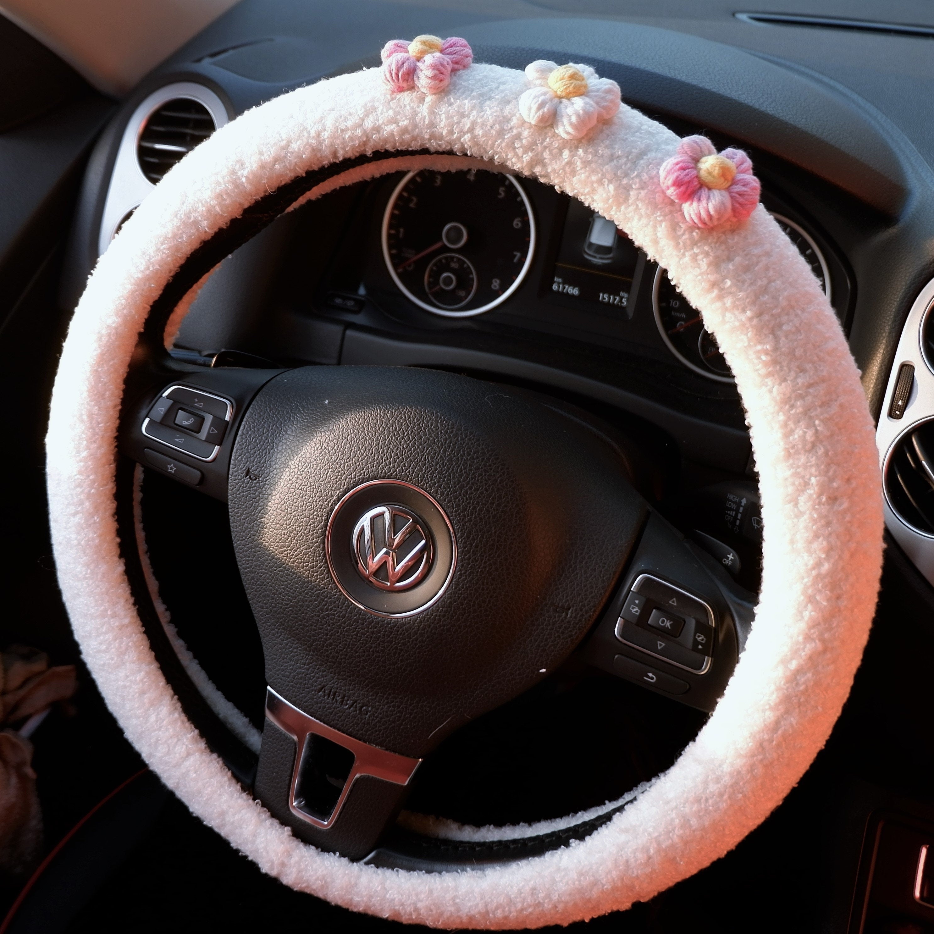 Wool steering store wheel cover