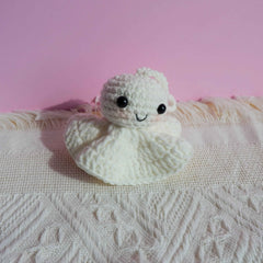 Car Mirror Hanging Accessory- Crochet Smiley Sunny Doll