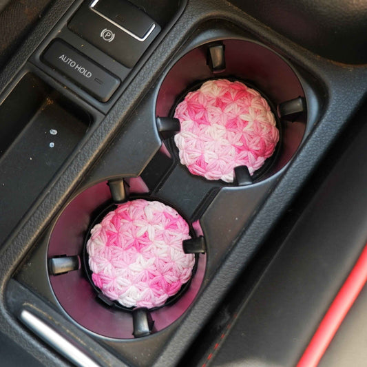Set of 2 Car Cup Holder Coaster- Freesia