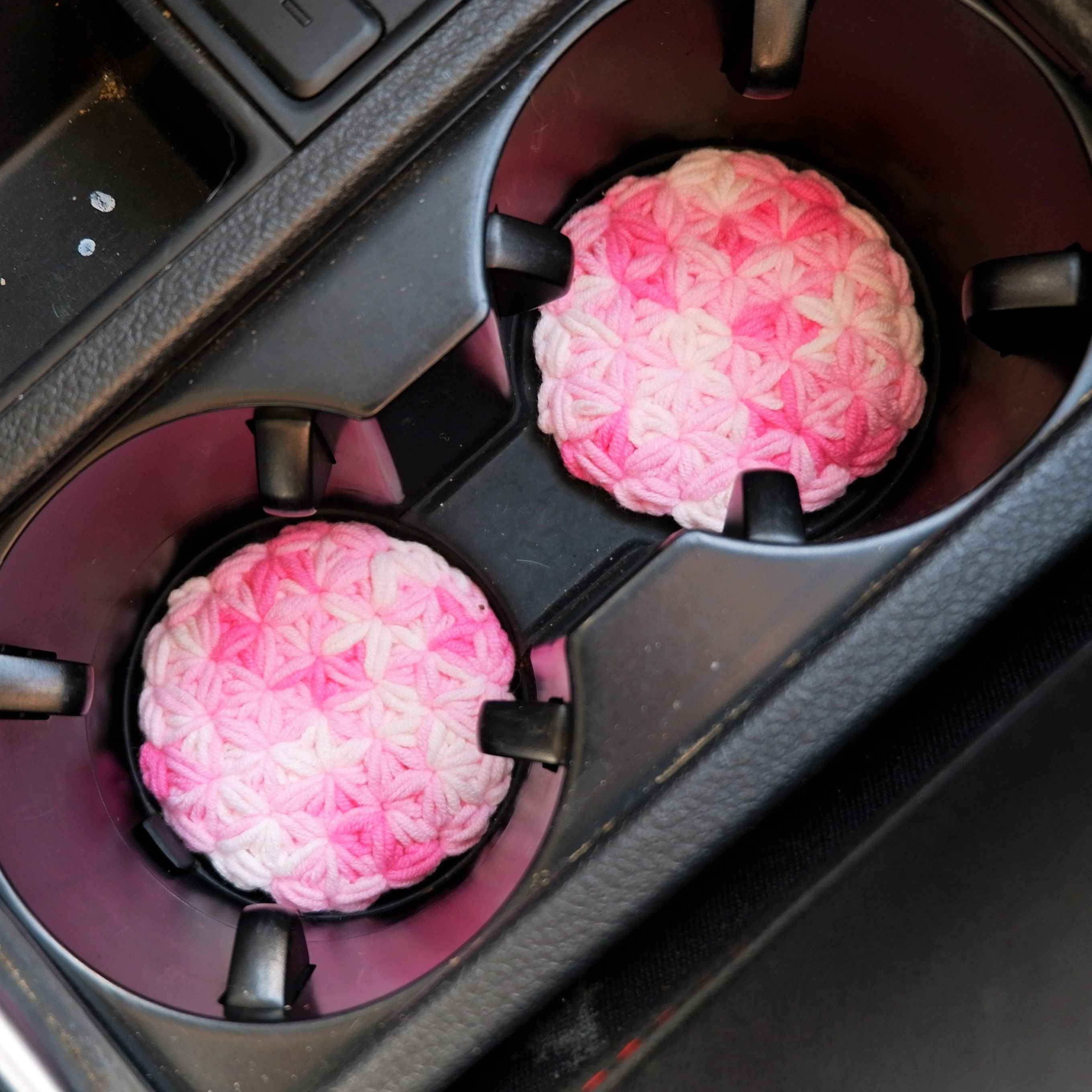 Set of 2 Car Cup Holder Coaster- Freesia