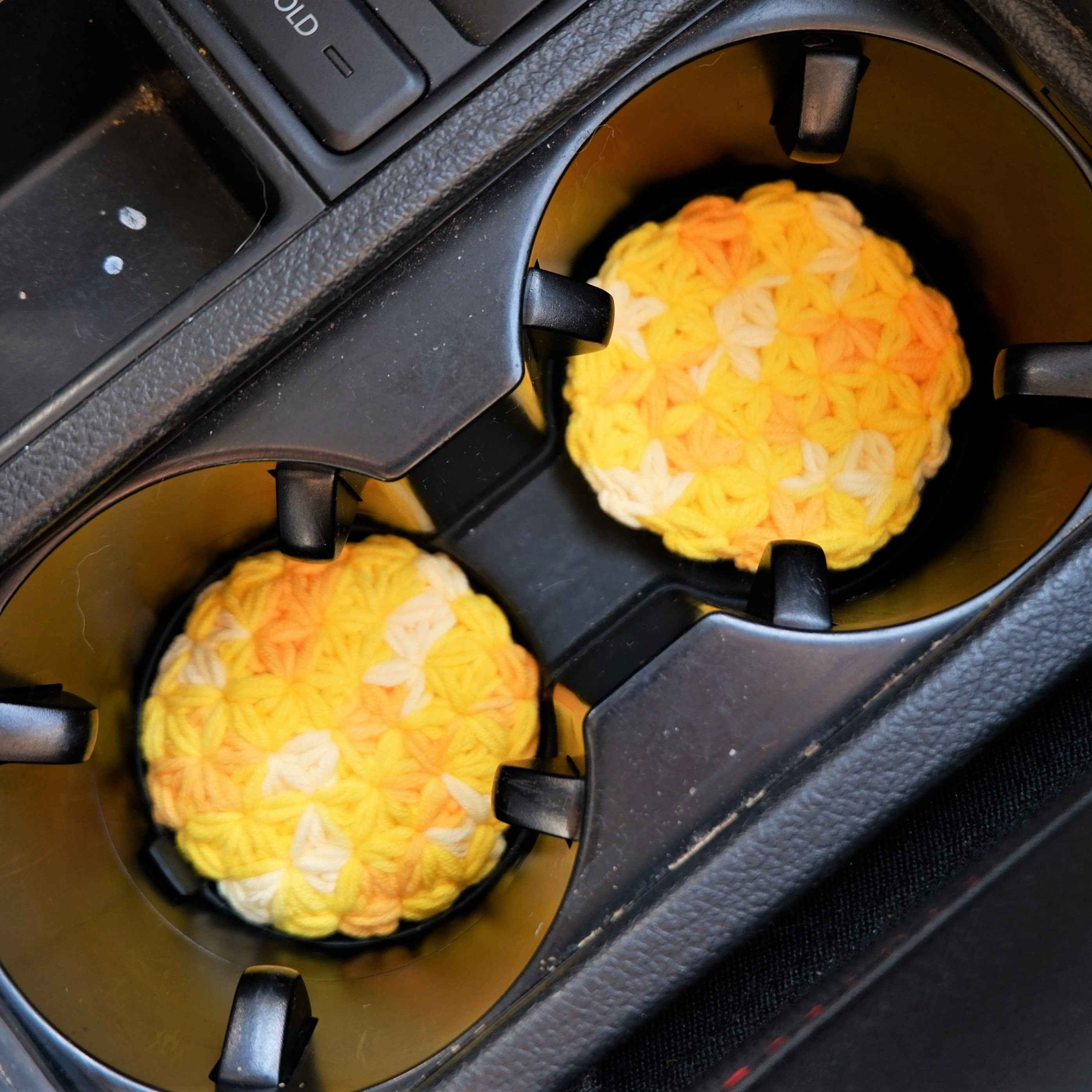 Set of 2 Car Cup Holder Coaster- Freesia