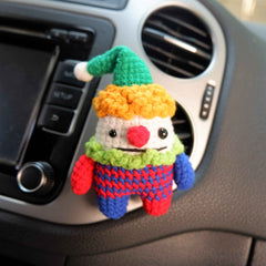 Car Vent Clips- Crochet Clown
