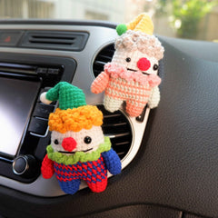 Car Vent Clips- Crochet Clown