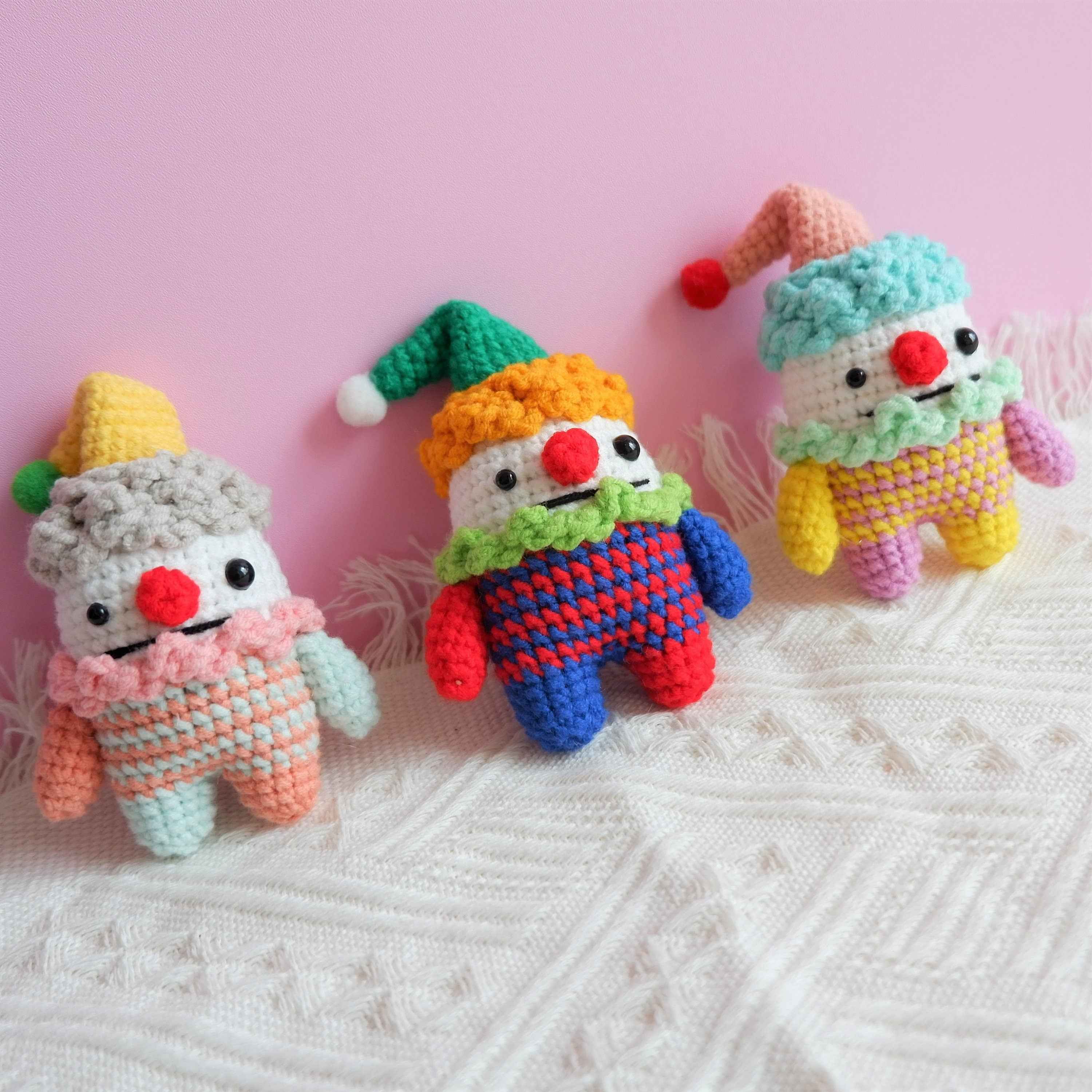 Car Vent Clips- Crochet Clown