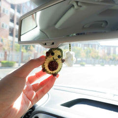 Car Mirror Hanging Accessories- Fluffy Penguin/Avocado & Daisy