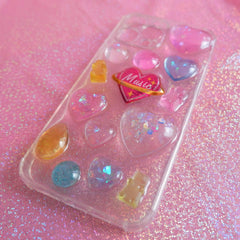 Resin 3D Phone Case- Bling Hearts