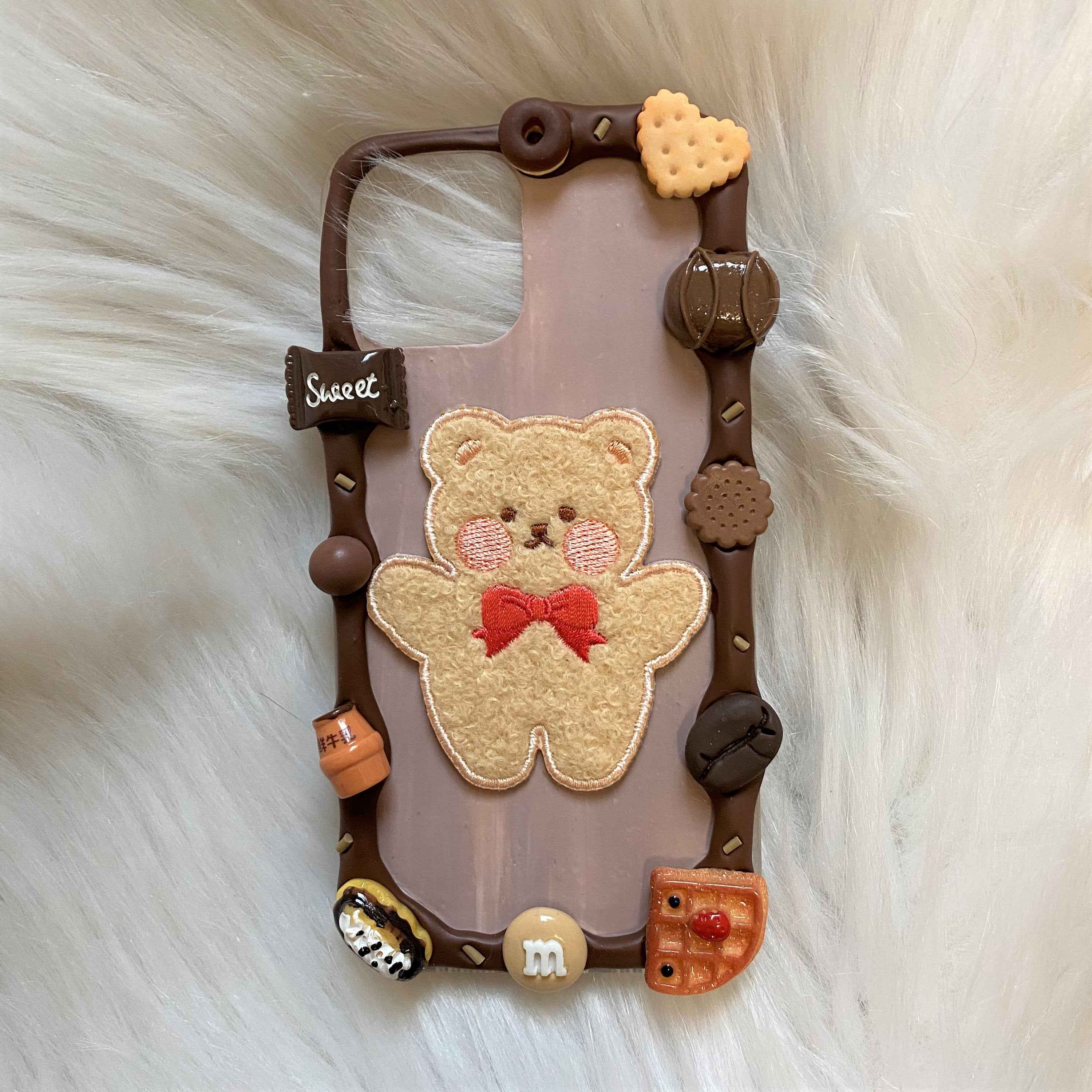 Custom Decoden Phone Case Bear