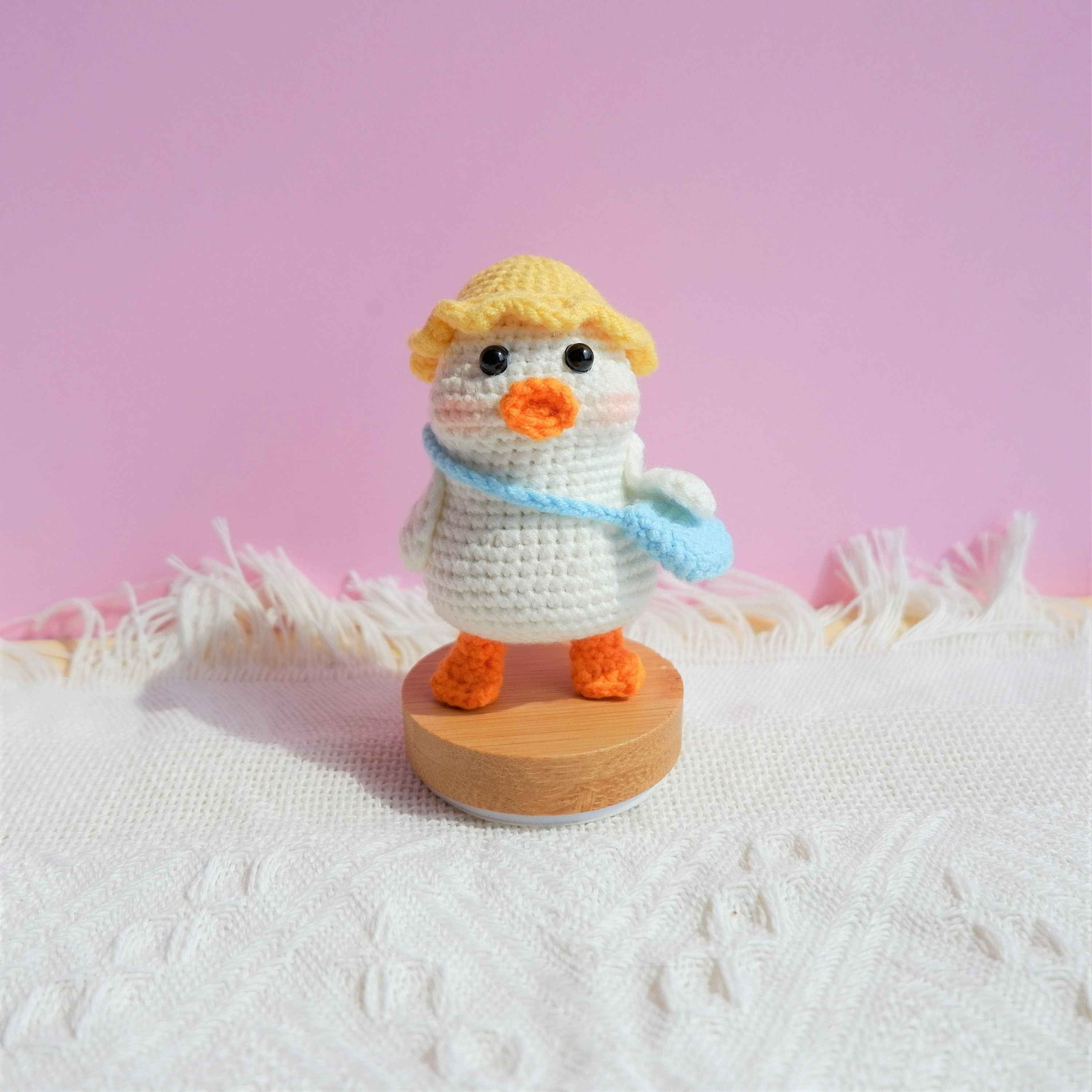 Crochet Car Dashboard Decor- Duck Mailman