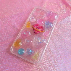 Resin 3D Phone Case- Bling Hearts