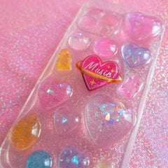 Resin 3D Phone Case- Bling Hearts