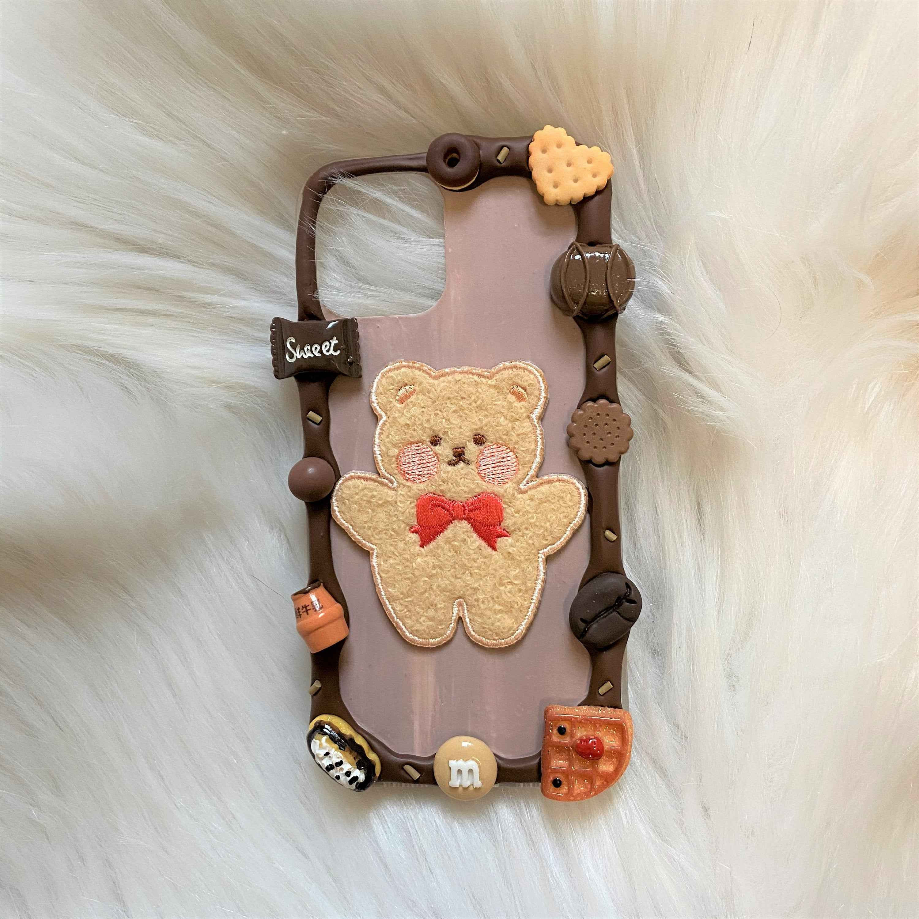 Custom Decoden Phone Case Bear