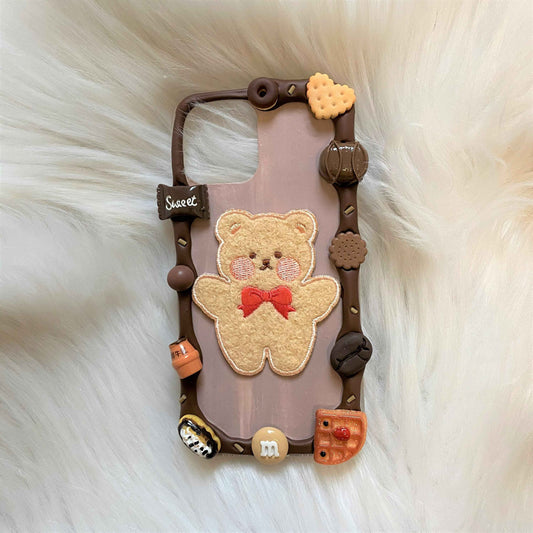 Custom Decoden Phone Case Bear