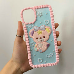 Custom Decoden Phone Case Bear