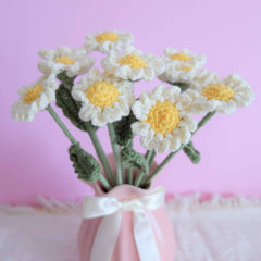 Crochet Flower Bouquet- White Daisy