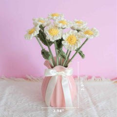 Crochet Flower Bouquet- White Daisy