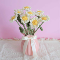 Crochet Flower Bouquet- White Daisy