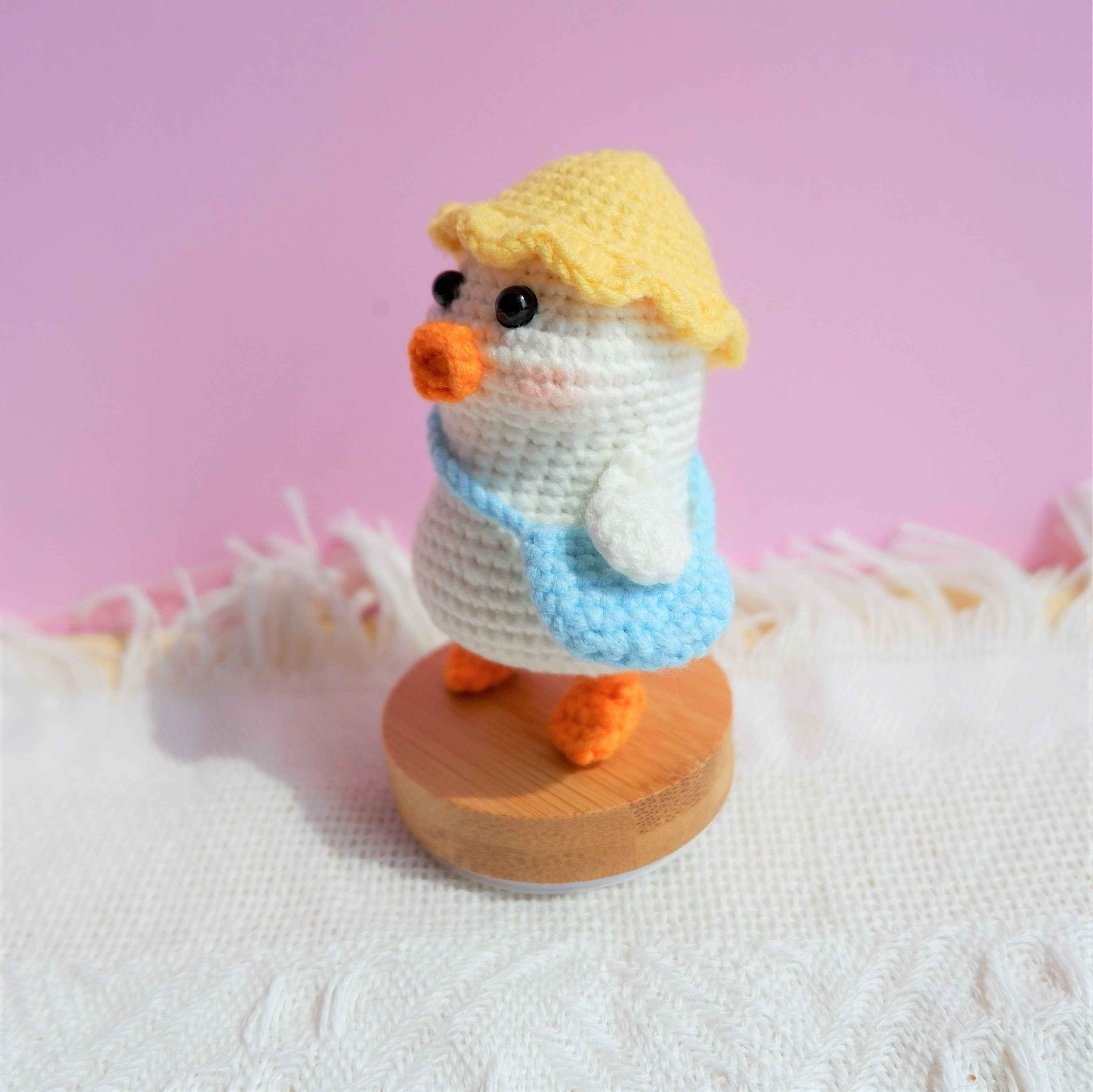 Crochet Car Dashboard Decor- Duck Mailman