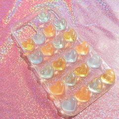 Resin Phone Case- Glitter Hearts