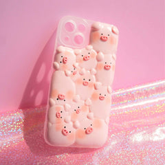 Clay Phone Case- Pink Piggy