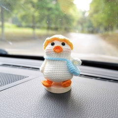 Crochet Car Dashboard Decor- Duck Mailman