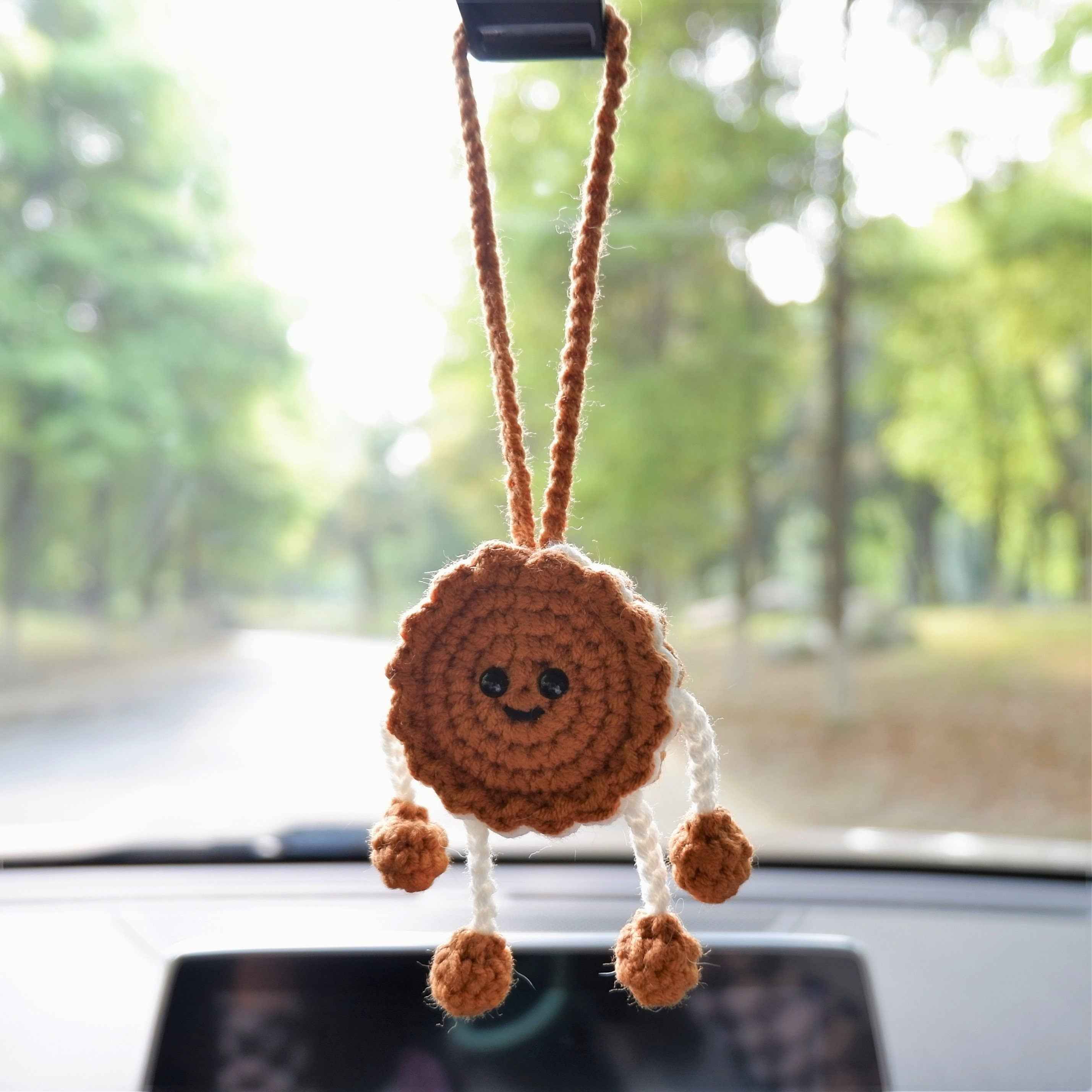 Crochet Car Hanging Accessory- Cookie Doll