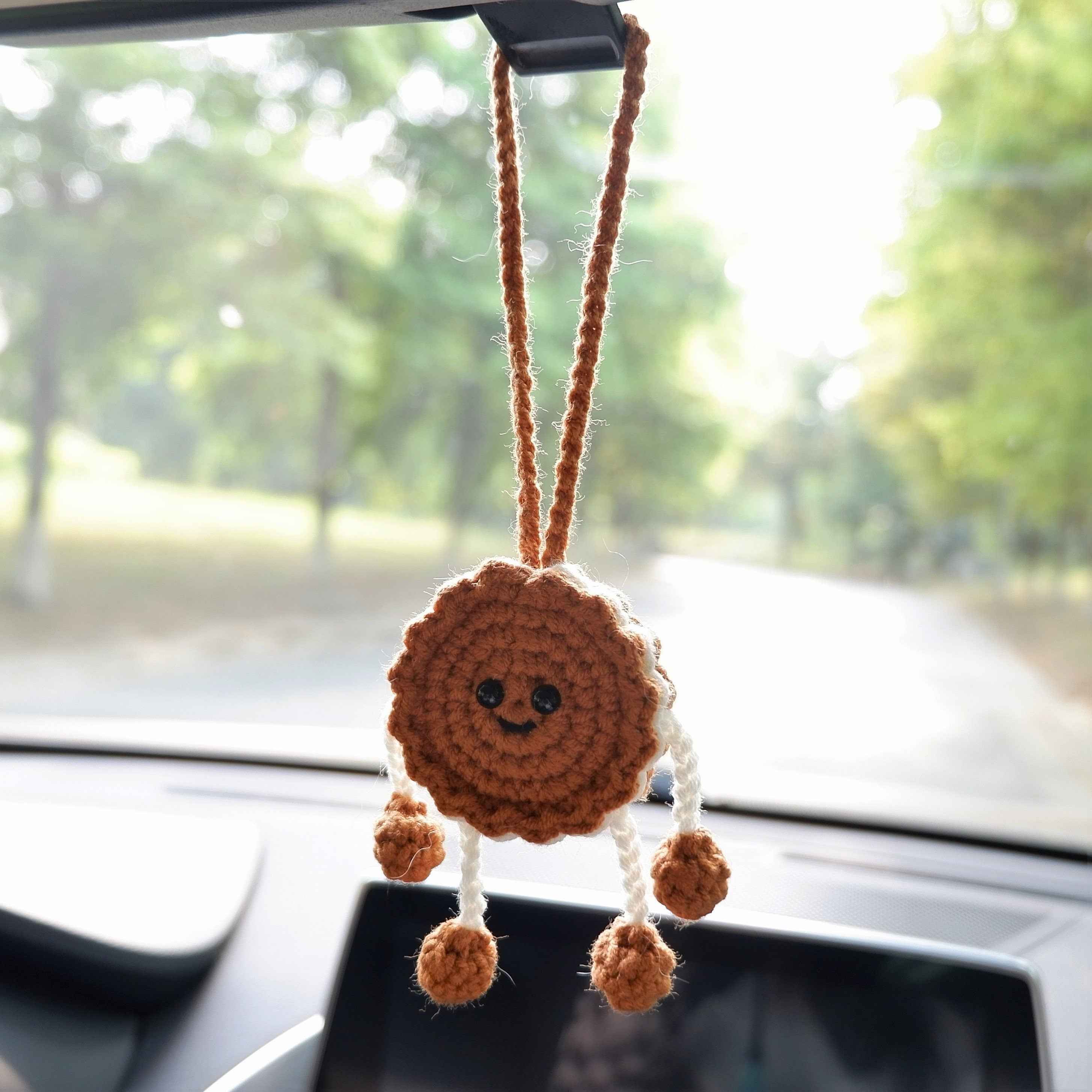 Crochet Car Hanging Accessory- Cookie Doll