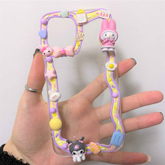 Anime Decoden Phone Case Cinnamoroll & Kuromi & My Melody