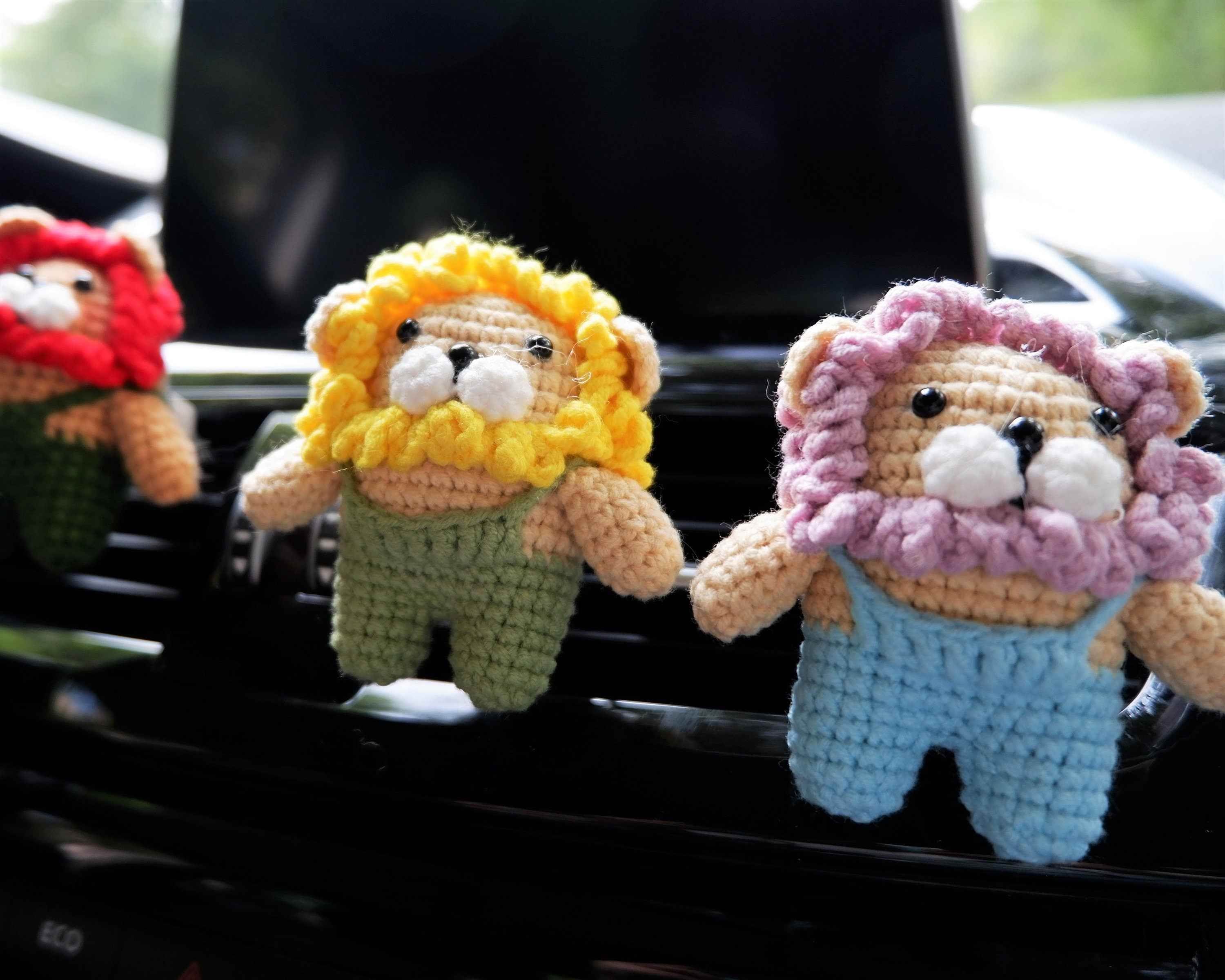 Car Vent Clips Air Freshener- Overalls Lion