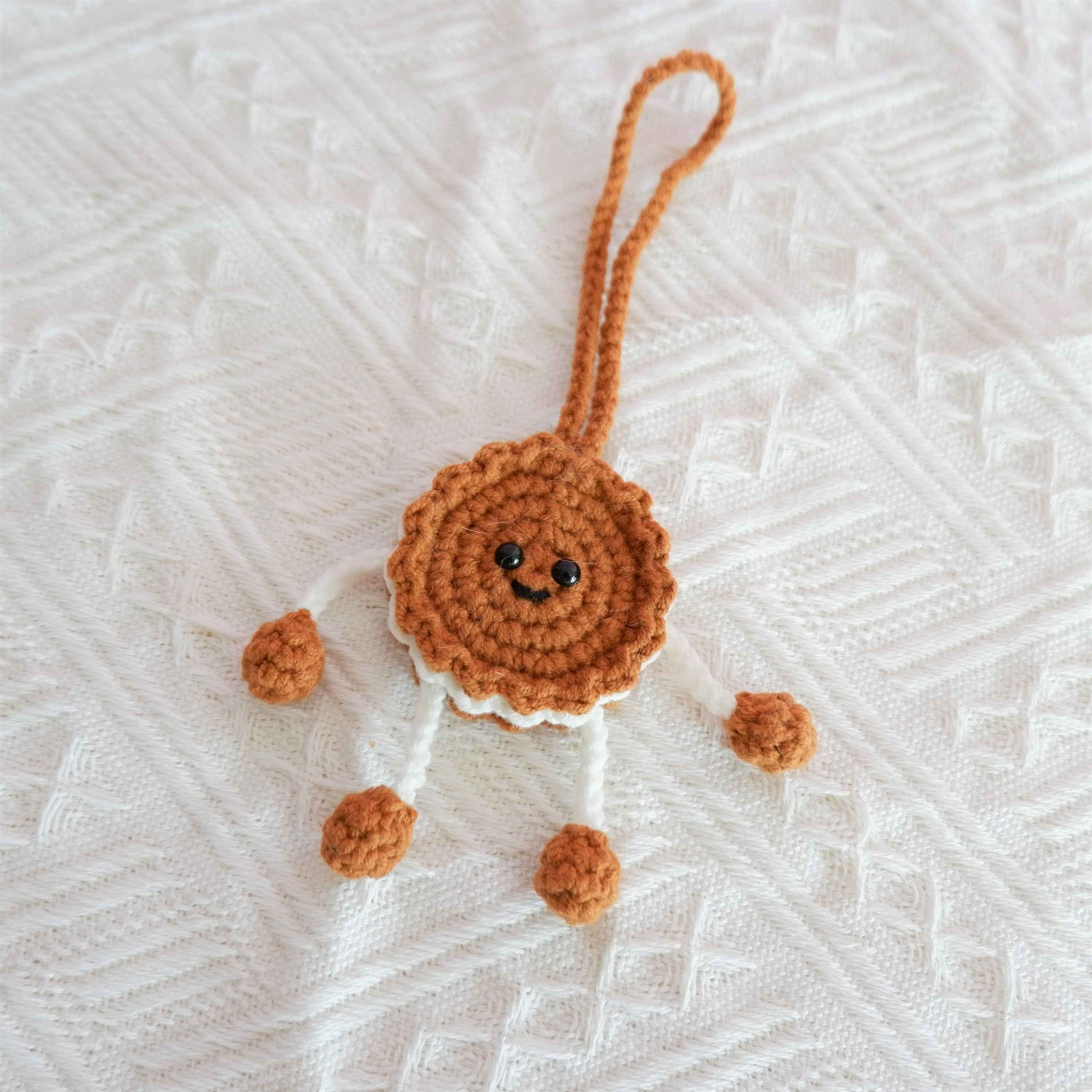 Crochet Car Hanging Accessory- Cookie Doll