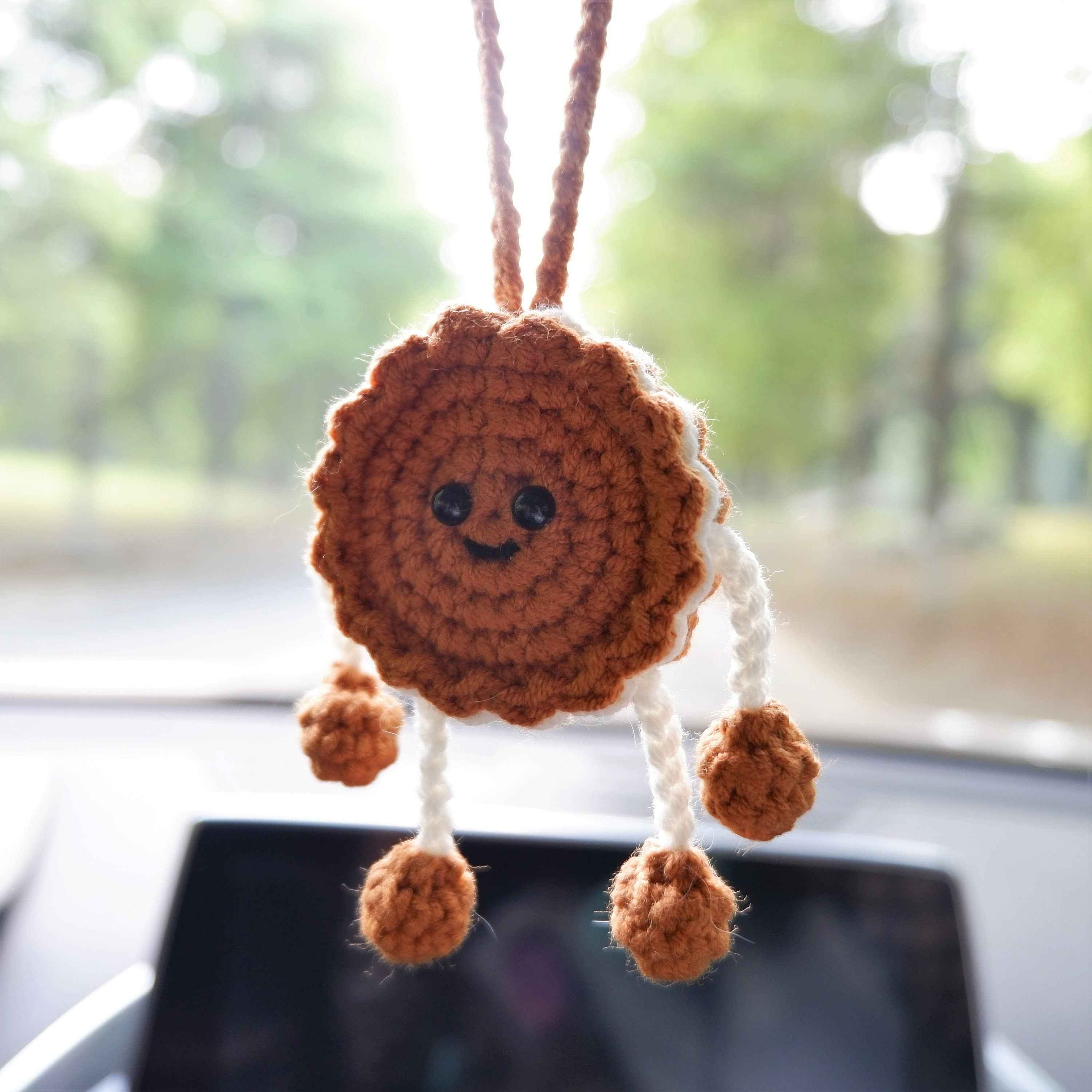 Crochet Car Hanging Accessory- Cookie Doll