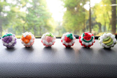 Crochet Car Vent Clips Air Freshener- Fruit Pie