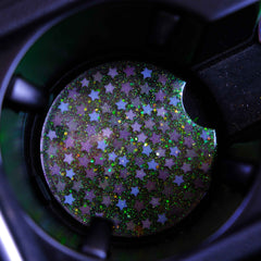 Set of 2 Car Drink Coasters - Stars