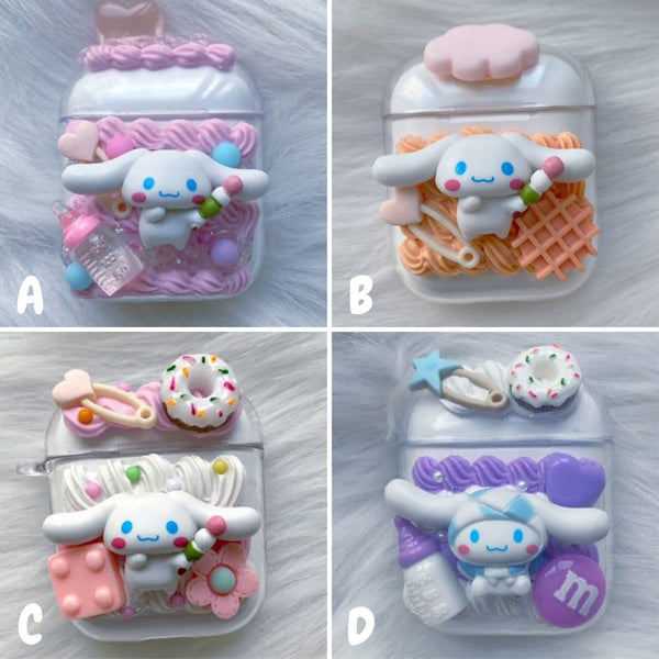 Custom Decoden AirPods Case, Cute Kpop Silicone AirPods Cover Case, Whipped Cream AirPods Case, Kawaii Anime Case for Airpods 1/2/Pro