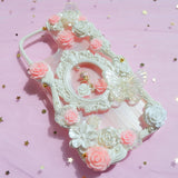 Custom Decoden Phone Case, Elegant Roses Phone Case, Baroque Aesthetic 3D Phone Case, Boho Phone Case for iPhone 12/13/14/15 Pro Max, Galaxy