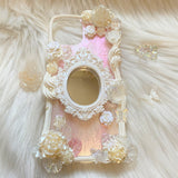 Decoden Phone Case, Custom Phone Case with Mirror, Baroque Aesthetic 3D Phone Case, Cute Phone Case for iPhone 12/13/14/15 Pro Max, Galaxy